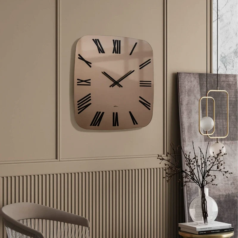 Infinity satinato orologio 100x100cm