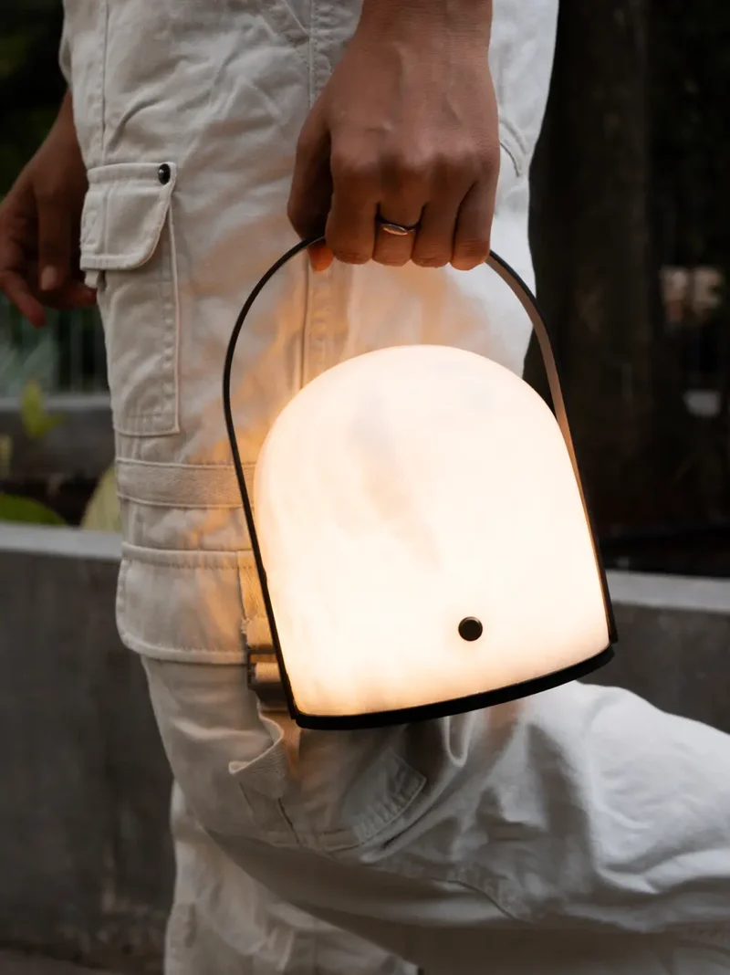 Arcus Marble Portable Table Lamp