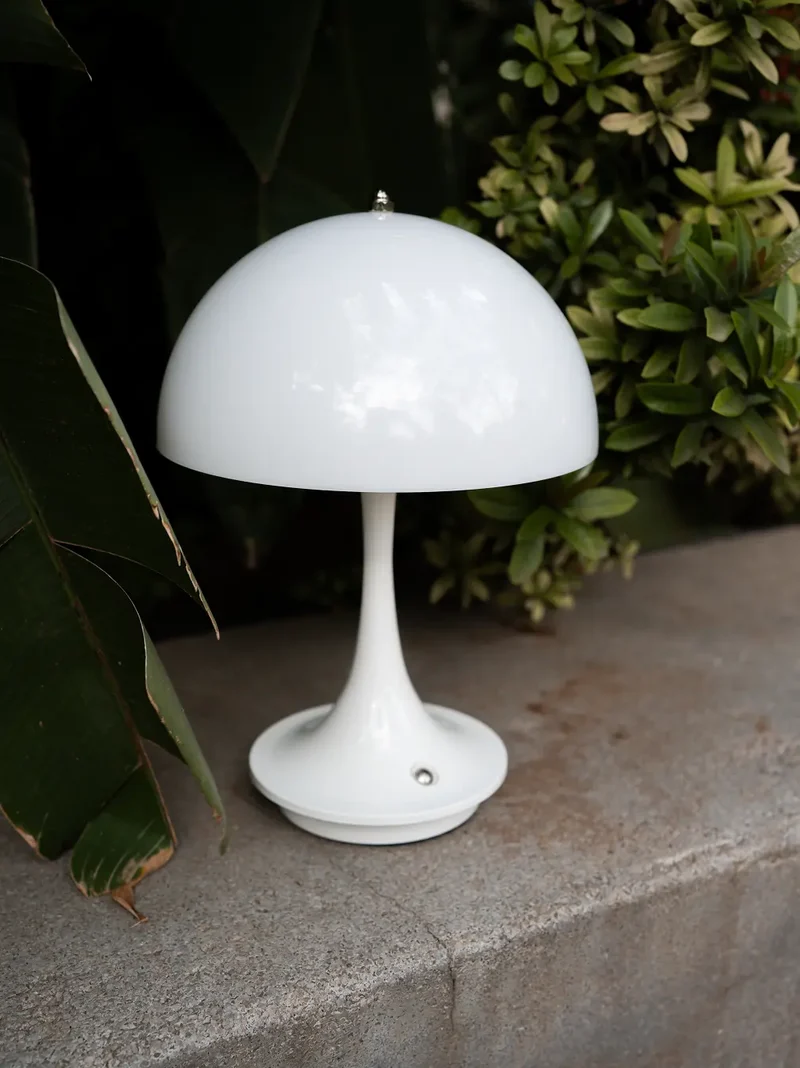 Nova Pure White Portable Mushroom Lamp