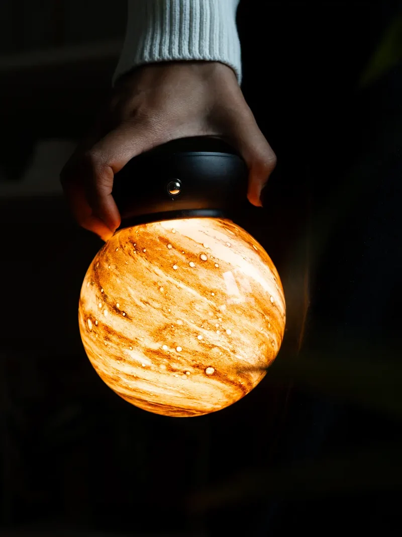 Cosmo Glass Portable Table Lamp