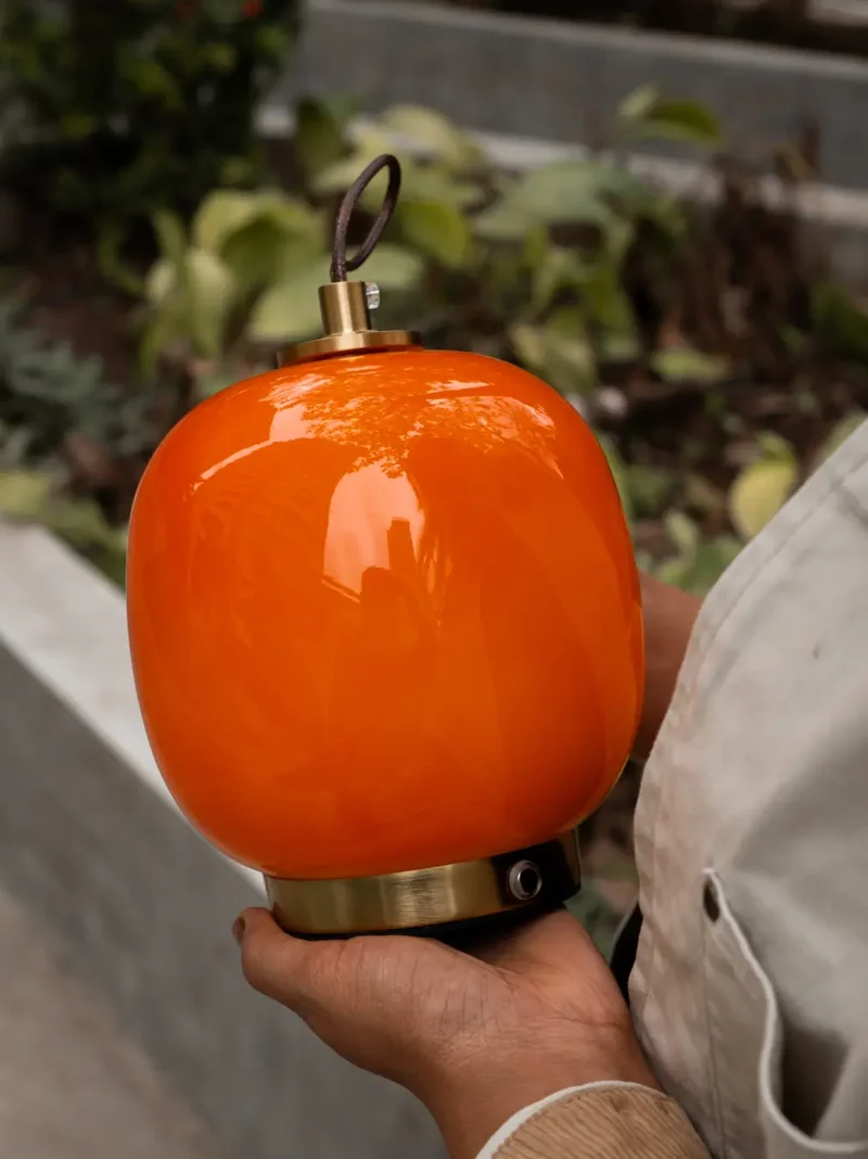 Dew Glass Portable Table Lamp