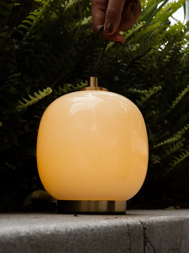 Dew Glass Portable Table Lamp