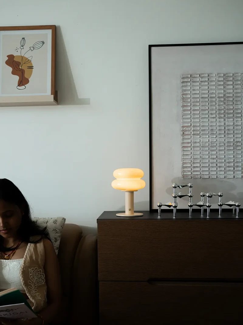 Orbit Yellow Portable Table Lamp
