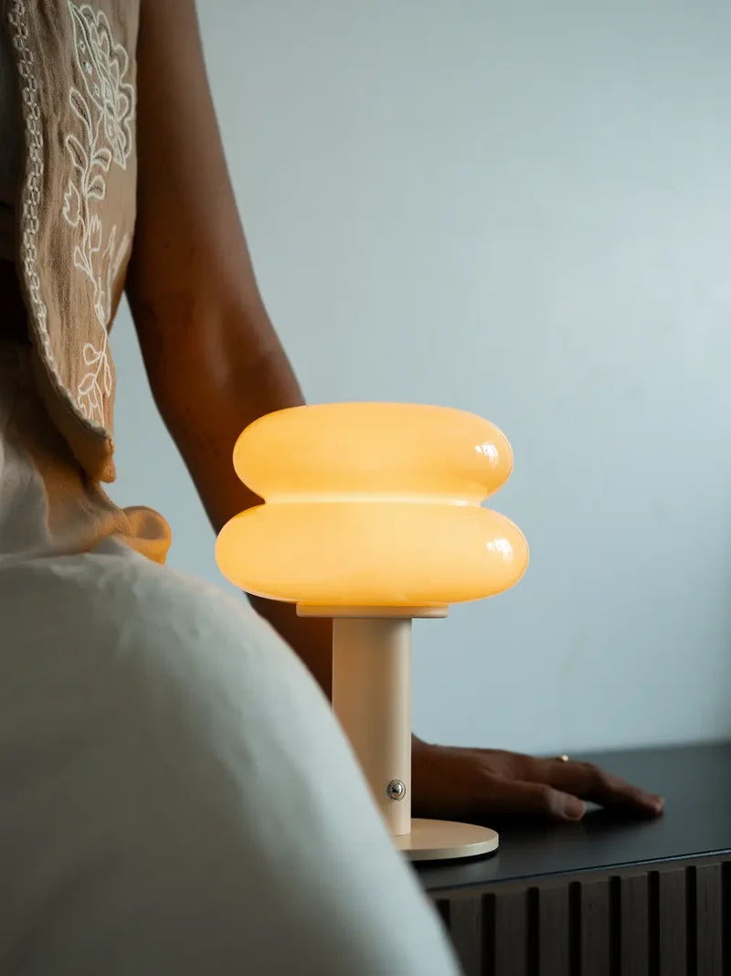 Orbit Yellow Portable Table Lamp