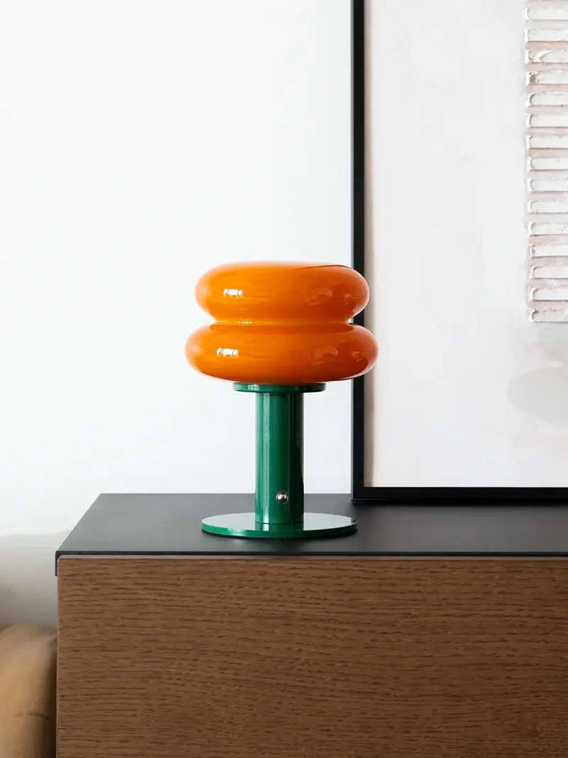 Orbit Orange Portable Table Lamp