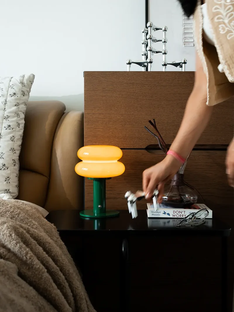 Orbit Orange Portable Table Lamp