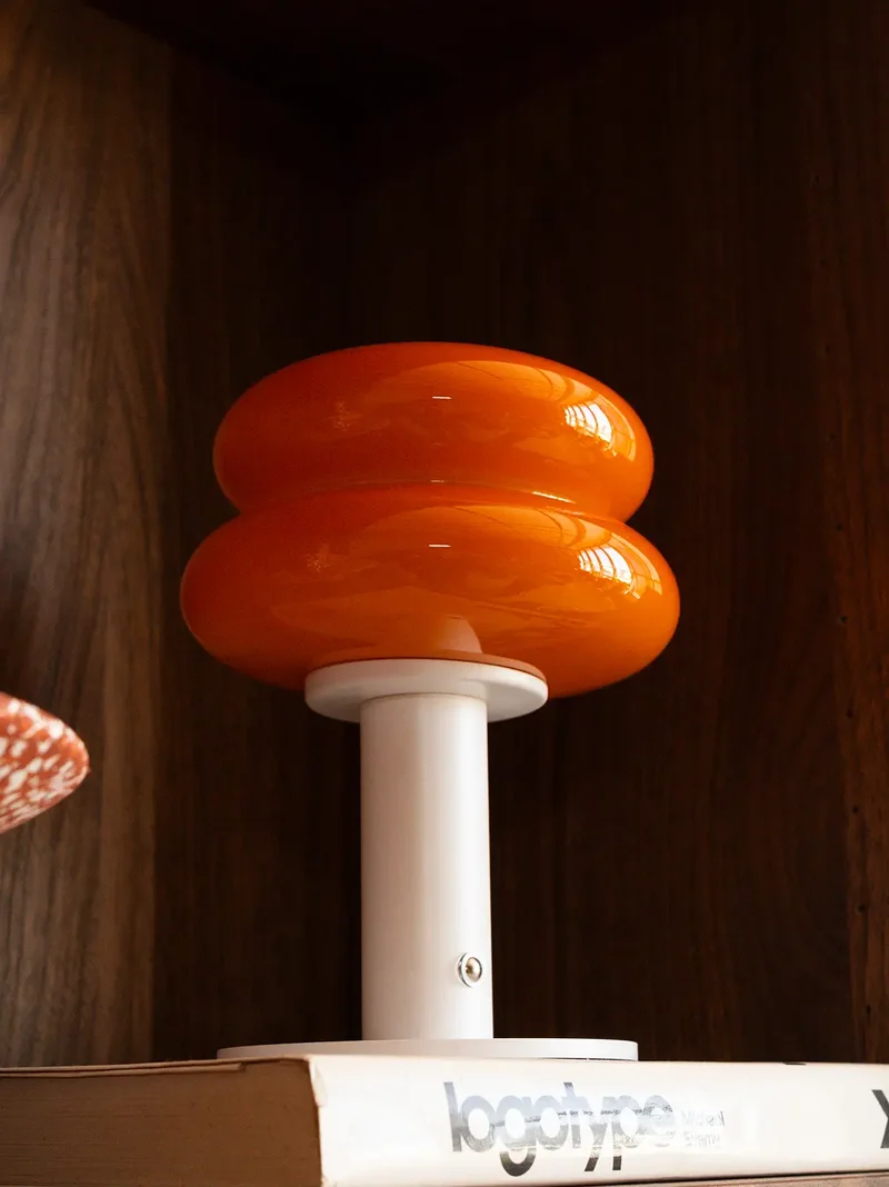 Orbit Orange Portable Table Lamp