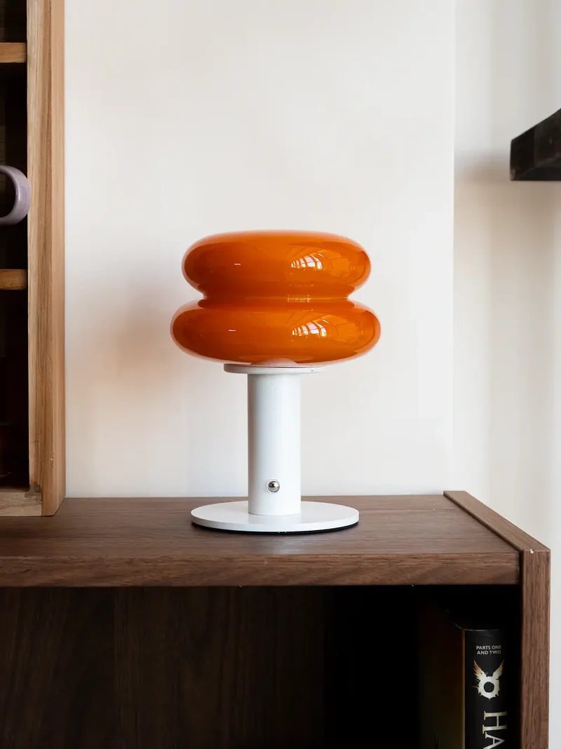 Orbit Orange Portable Table Lamp