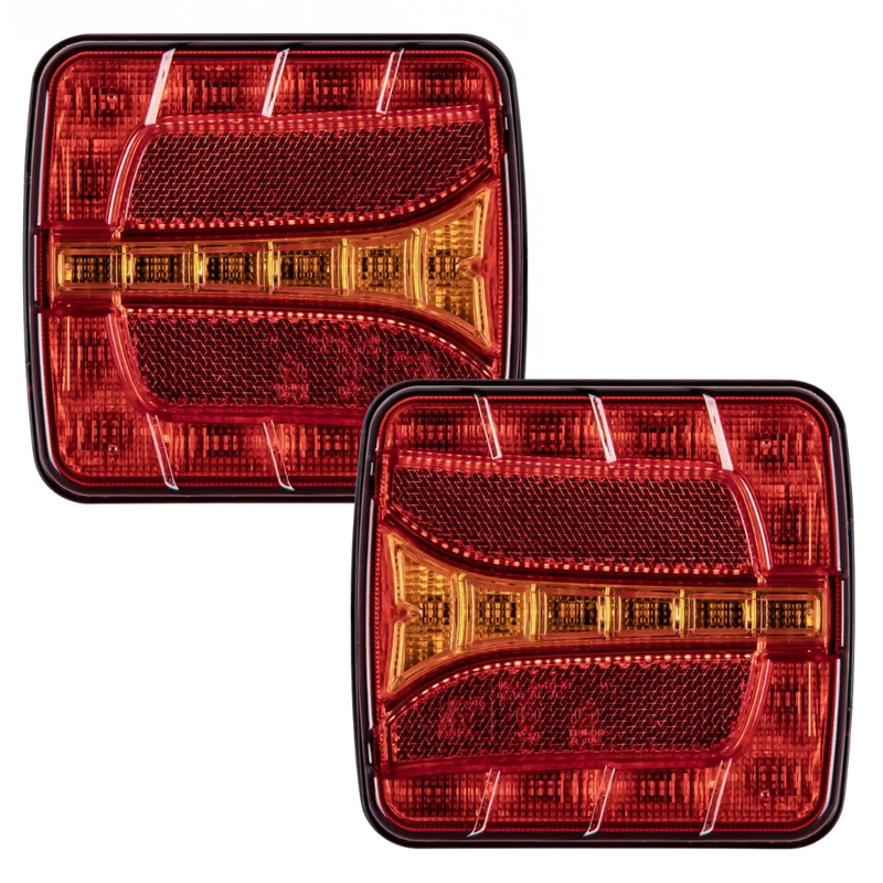 Luci a LED quadrate di piccole dimensioni per rimorchio / Set da 2