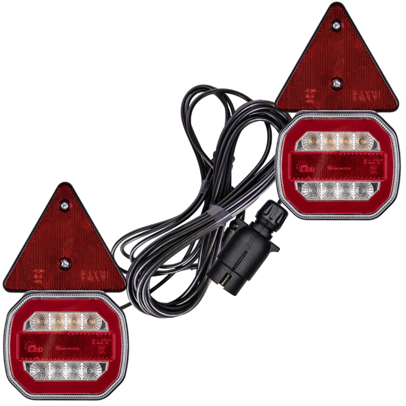 Kit di luci al neon magnetiche per rimorchio e triangolo con cavo da 7.5 m / 7 poli