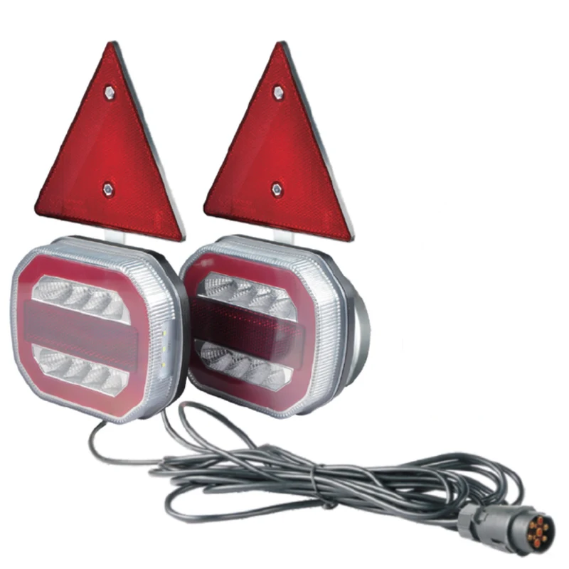 Kit di luci al neon magnetiche per rimorchio e triangolo con cavo da 7.5 m / 7 poli