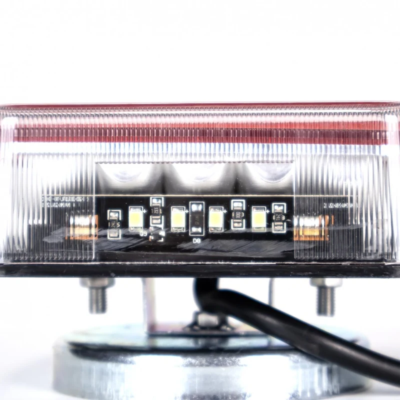 Kit di luci magnetiche quadrate e triangolari per rimorchio con cavo da 7.5 m / 7 poli