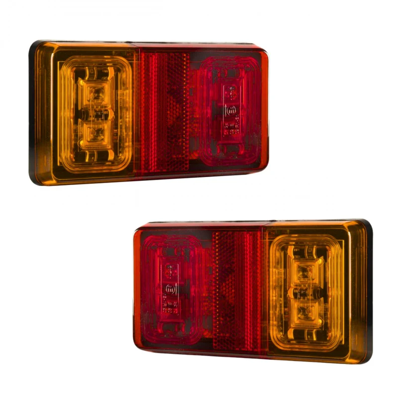 Luci rettangolari per rimorchio / Set di 2