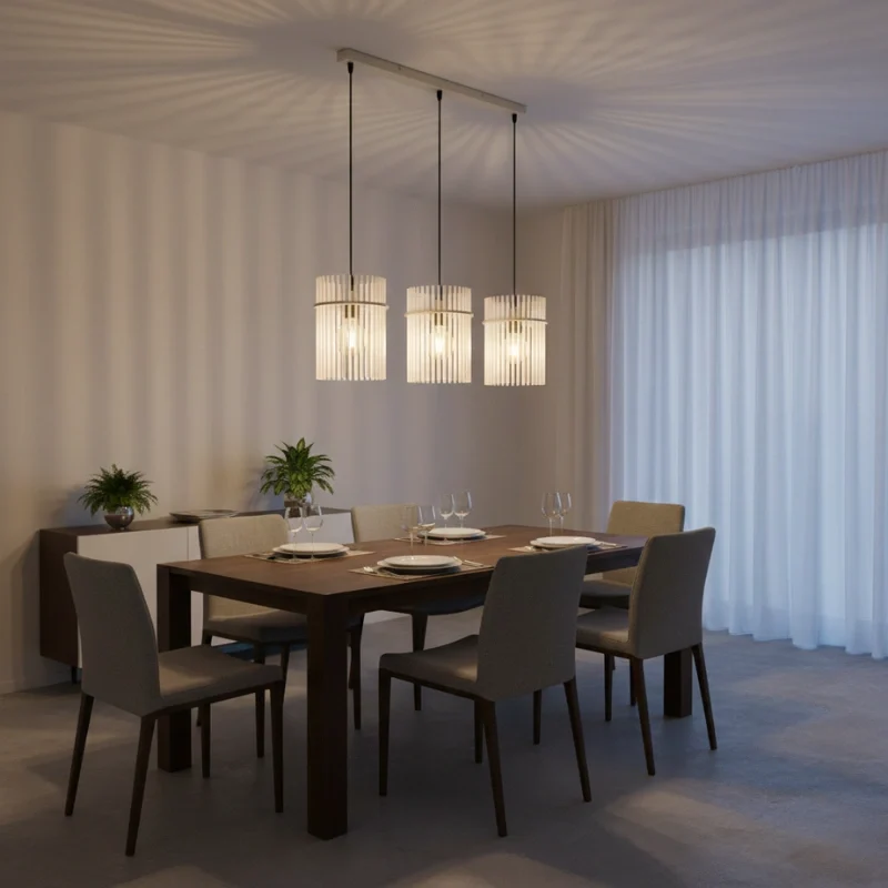 Gorley sospensione bianca LxLxA: 800x200x1400mm