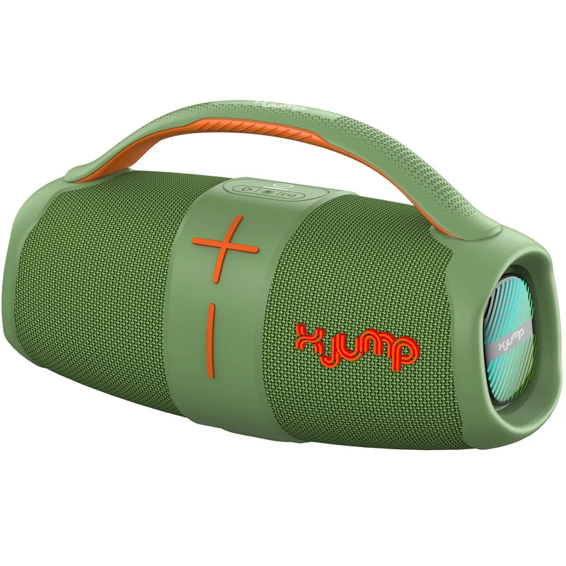 Trevi XJ 120 Altoparlante amplificato 40W Wireless, cassa bluetooth portatile e impermeabile IPX5 a batteria con connettività USB, Micro SD e AUX, ricaricabile tramite presa USB type-C, verde