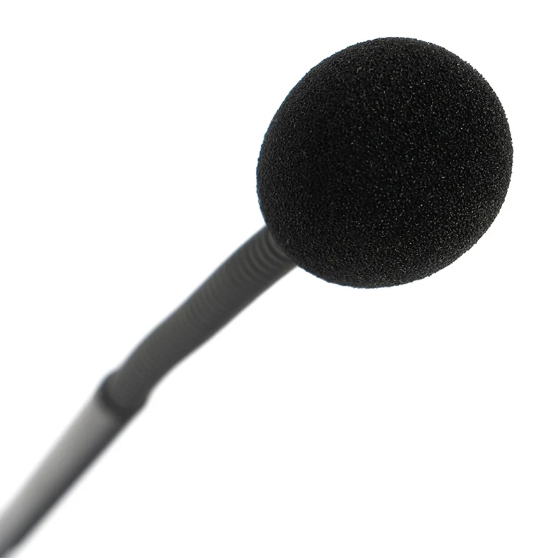 Fonestar Microfono da tavolo a condensatore unidirezionale professionale con interruttore, stelo flessibile, base microfonica da scrivania per conferenze, cavo bilanciato 5m, funzione PTT push to talk