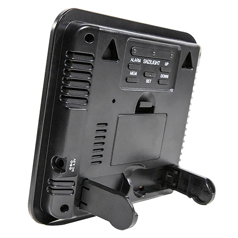 Trevi ME 3165 RC Stazione Meteo con display a colori con sensore esterno senza fili radiocontrollato, Termometro, Umidità, due sveglie, funzione prosponi