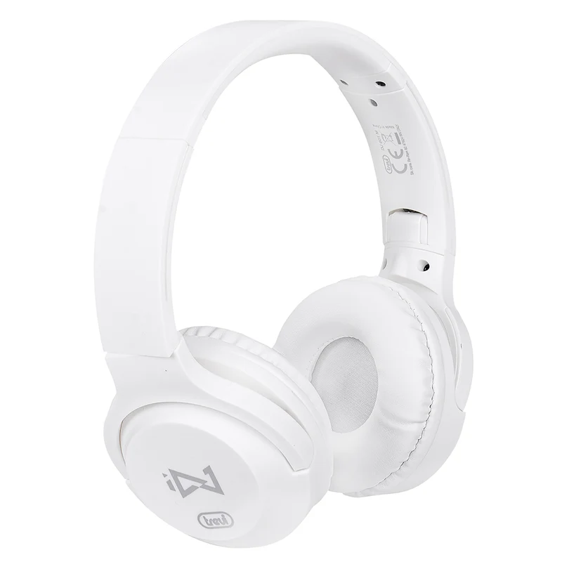 Trevi DJ 601 M Cuffie ad archetto pieghevoli digital stereo con cavo 1,2m jack 3,5 mm, microfono integrato, tasto di risposta, imbottitura soffice