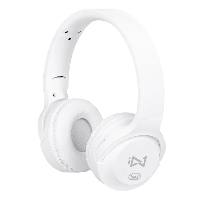 Trevi DJ 601 M Cuffie ad archetto pieghevoli digital stereo con cavo 1,2m jack 3,5 mm, microfono integrato, tasto di risposta, imbottitura soffice