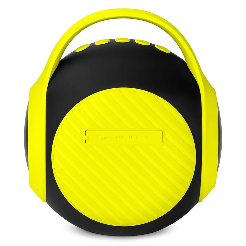 Trevi XR Jump Cassa altoparlante portatile wireless 20W a batteria ricaricabile con presa di ricarica USB-C, connettività USB, Micro SD e AUX, resistente all’acqua IPX5, giallo