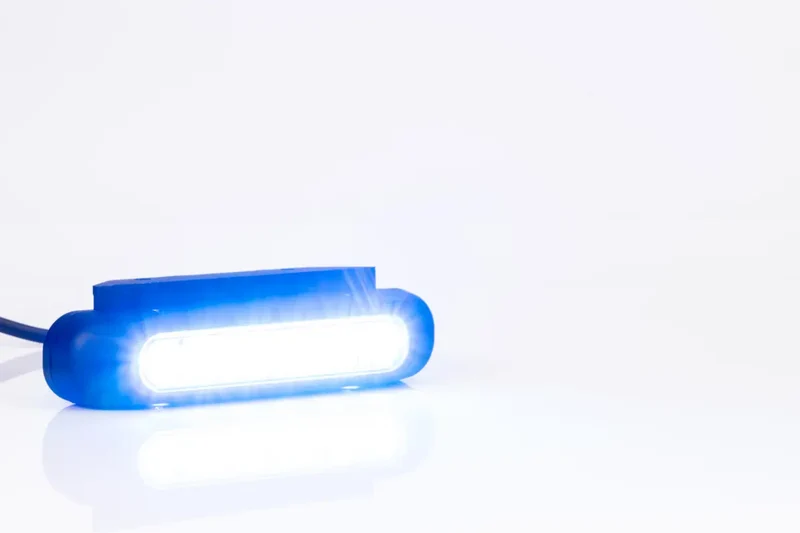 Fristom 6 x Luce stroboscopica di segnalazione di pericolo a LED / Blu