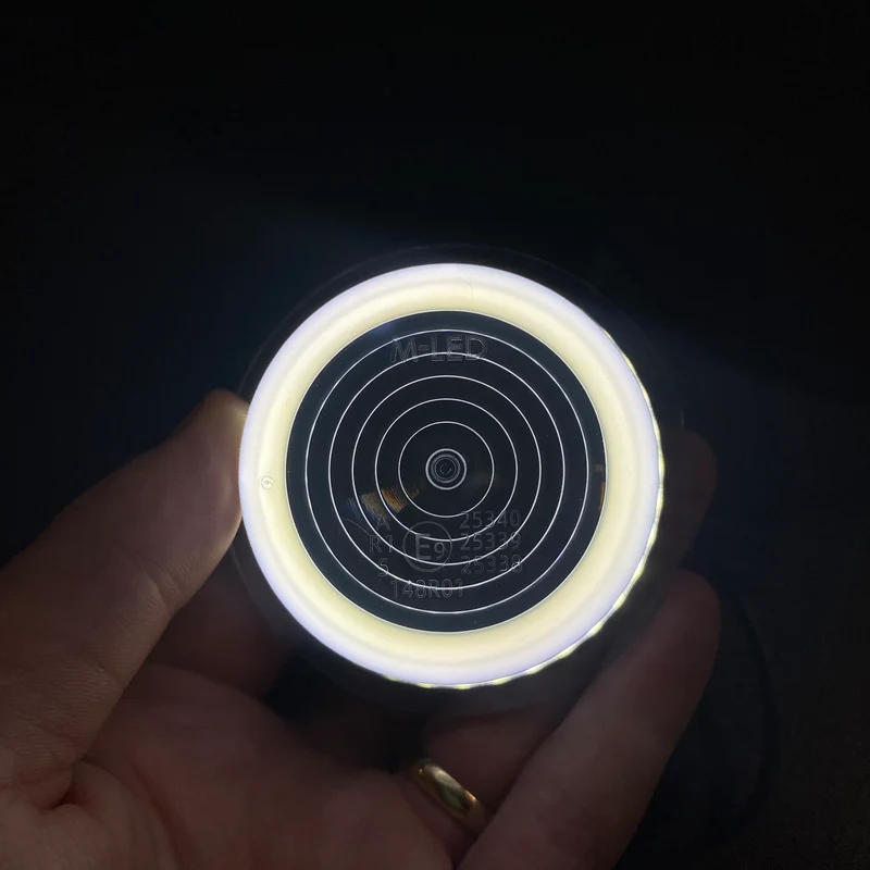 Lampada danese Halo Light - Bicolore ambra/bianco