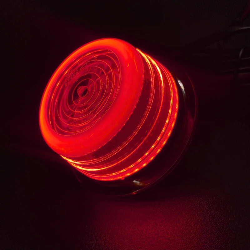 Lampada ad alone danese - Bicolore ambra/rosso