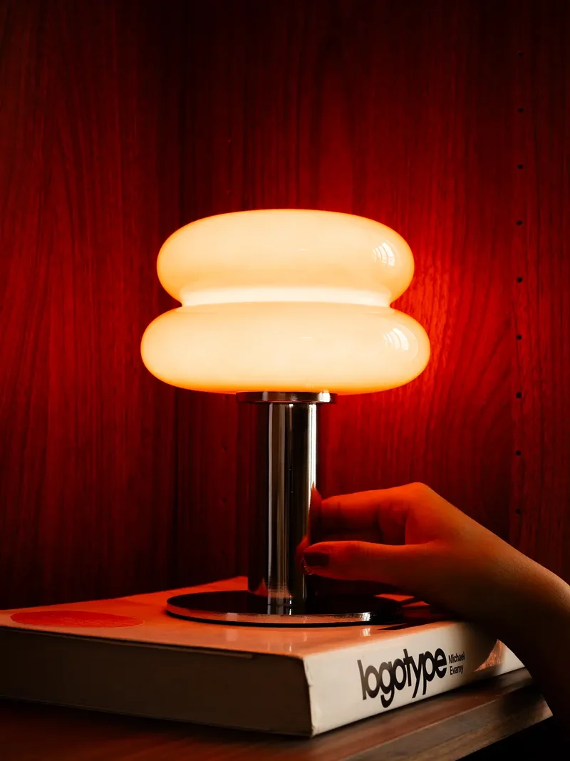 Orbit Red Portable Table Lamp