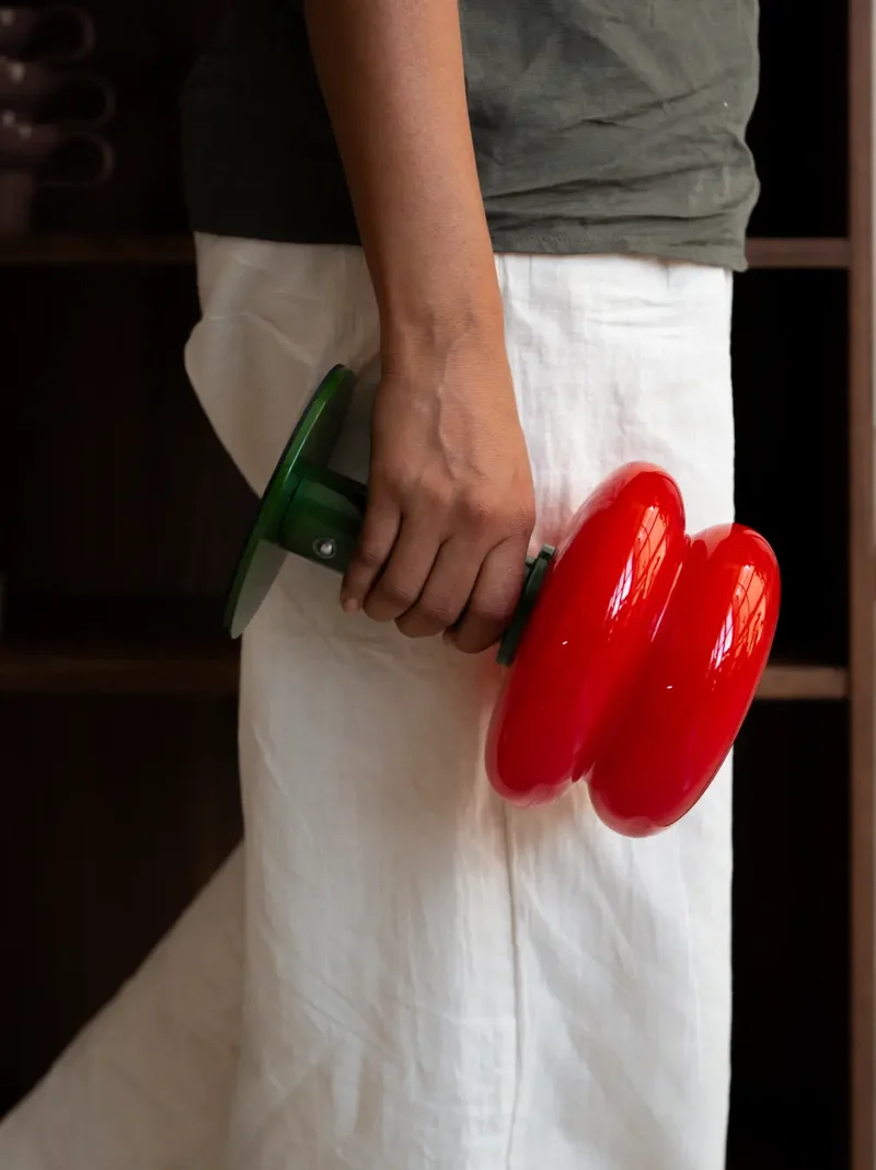 Orbit Red Portable Table Lamp