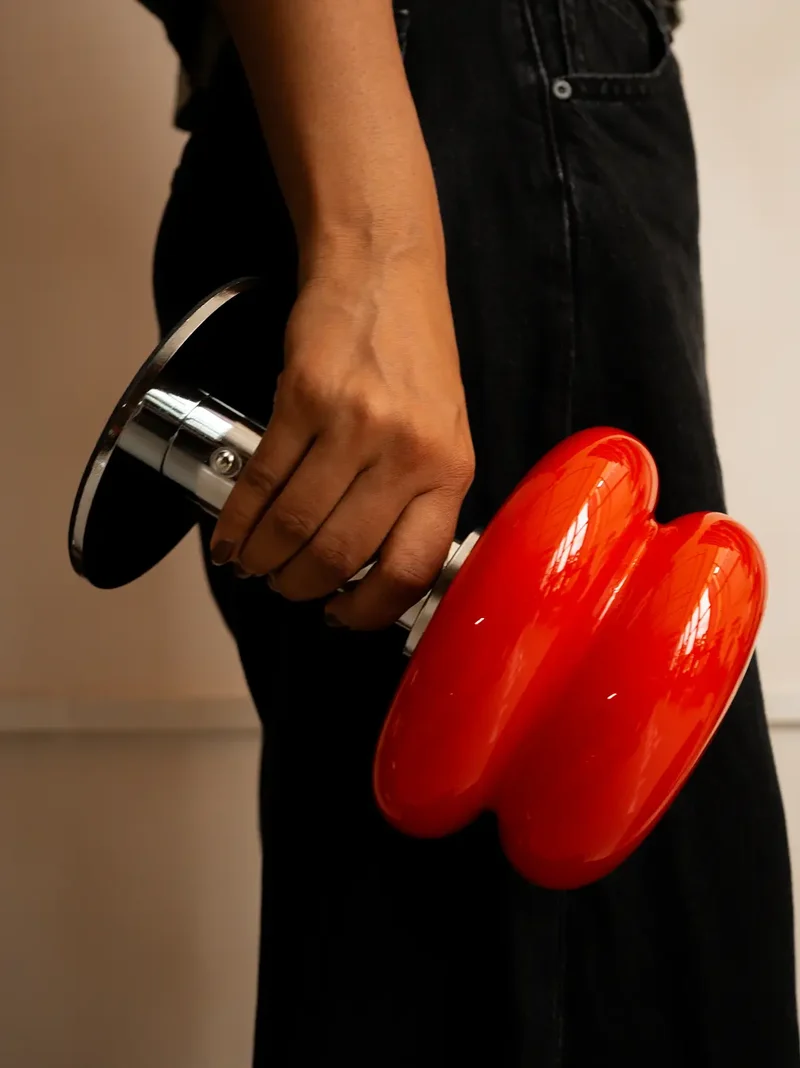 Orbit Red Portable Table Lamp