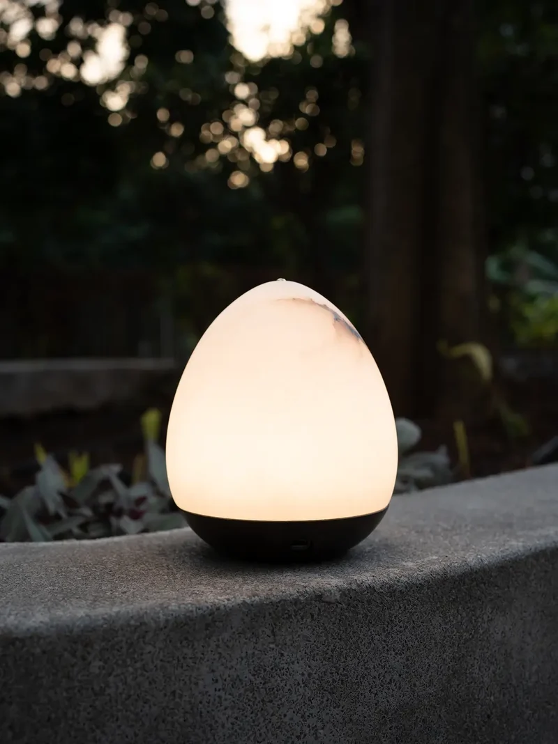 Bud Marble Portable Table Lamp