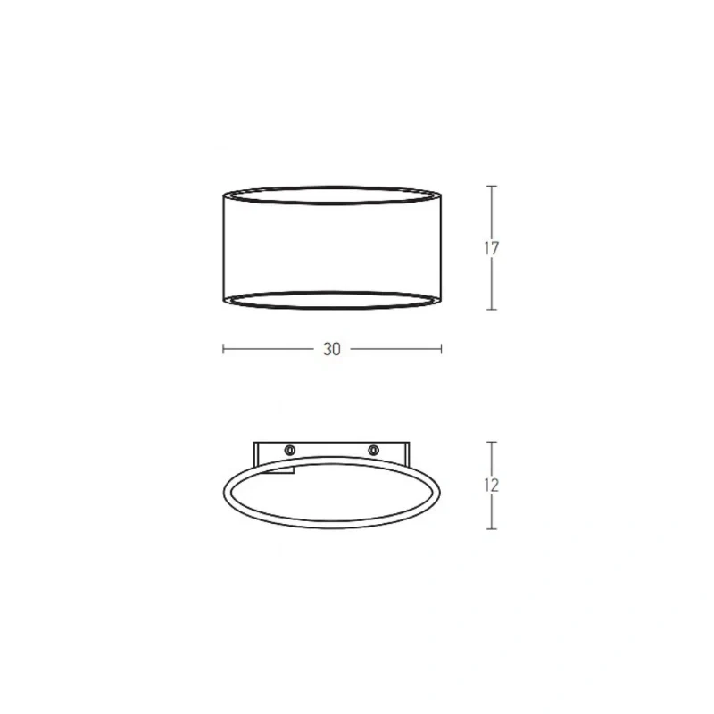 Siderale applique 30x17cm (art.180020)