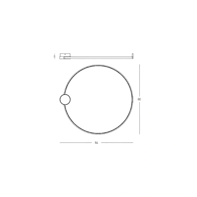 Gira plafoniera 84x80cm (art.23097-23099)