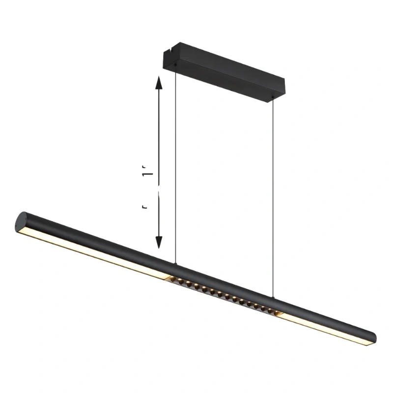 Cody sospensione nero LxLxA 1200x80x1500mm