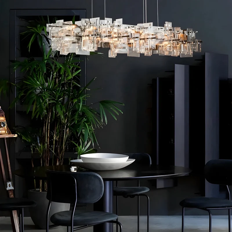 Esstischlampe Cristallo di Gelo