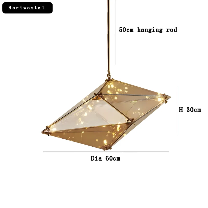 Moderne Hängelampe Diamante Grezzo