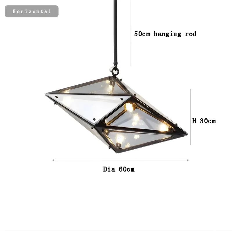 Moderne Hängelampe Diamante Grezzo