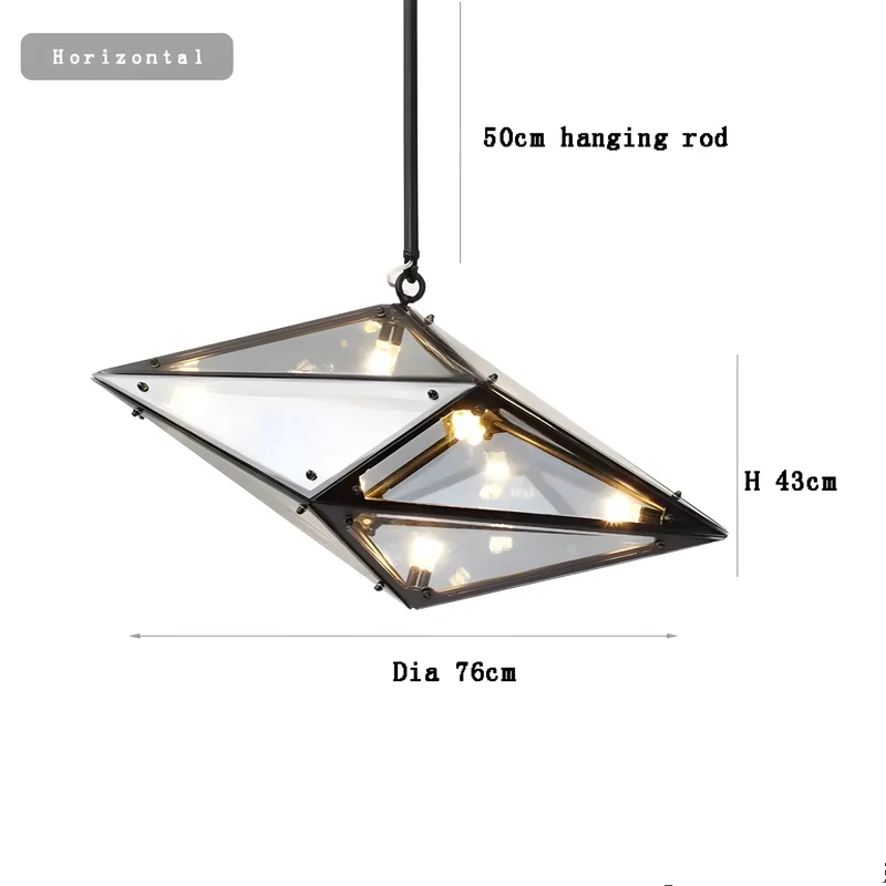 Moderne Hängelampe Diamante Grezzo