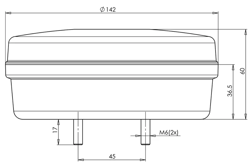 Luce posteriore al neon rotonda W208 con indicatore dinamico