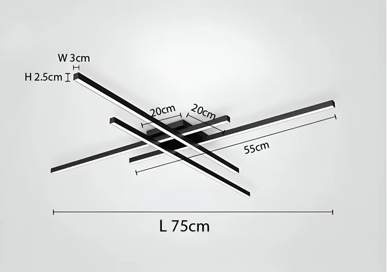 Deckenlampe Nordic Stratos