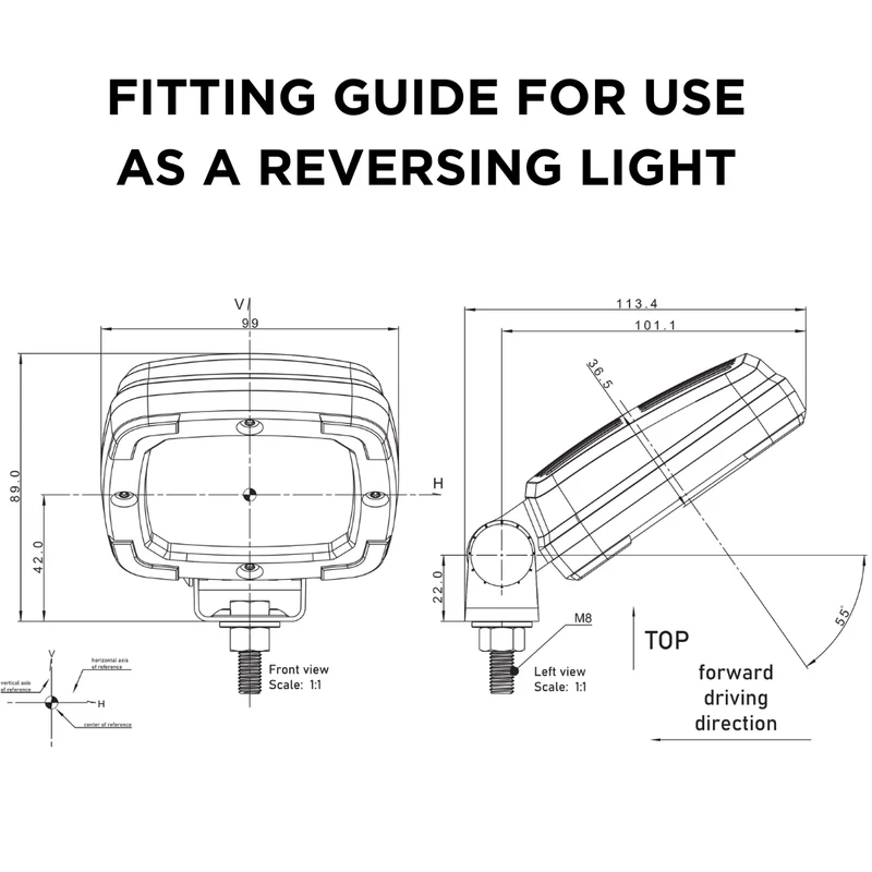Lampada da lavoro a LED Fristom / 1400 lumen / Slimline