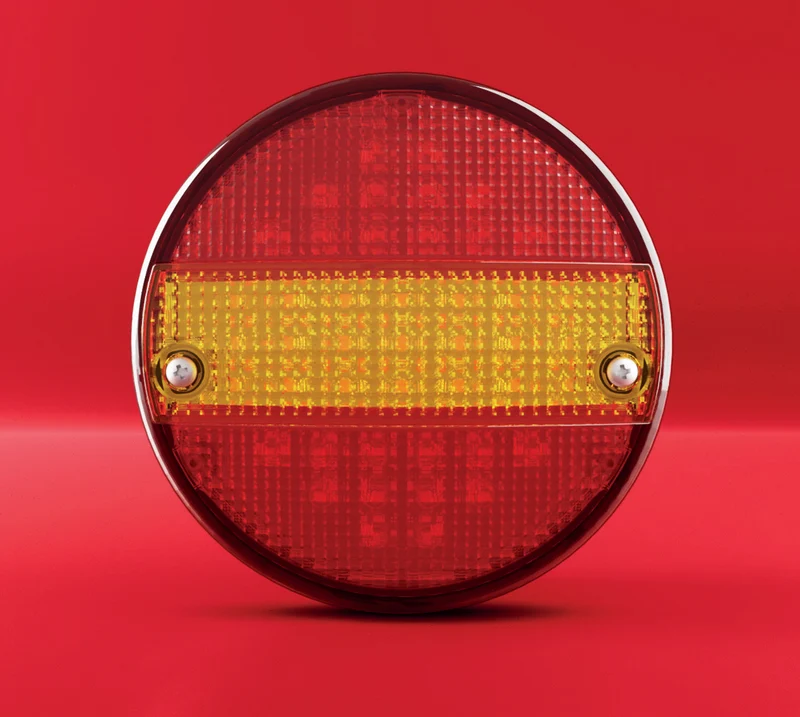 SIM 3111 Luce per rimorchio rotonda per hamburger con indicatore dinamico