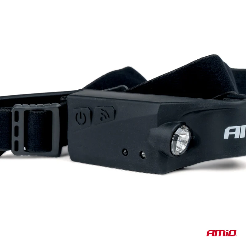 Torcia frontale a LED ricaricabile con sensore