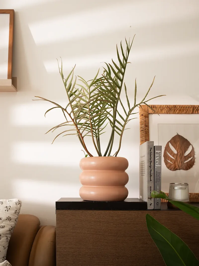 Orbit Ceramic Planter - Peach