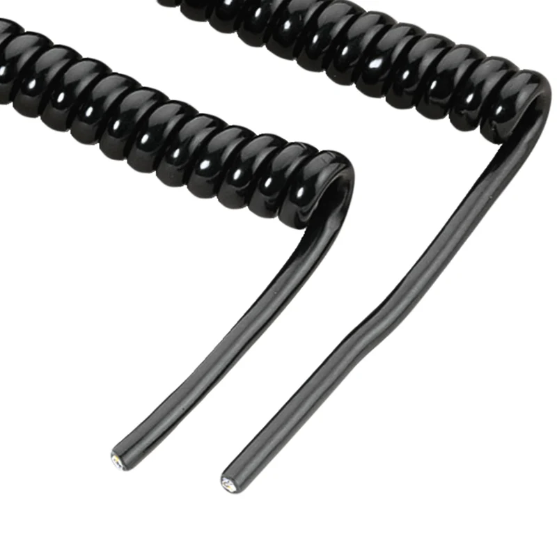 Monacor CCX6M Cavo spiralato per microfono a 6 poli con schermatura, cavo microfonico a spirale schermato, diametro 5mm