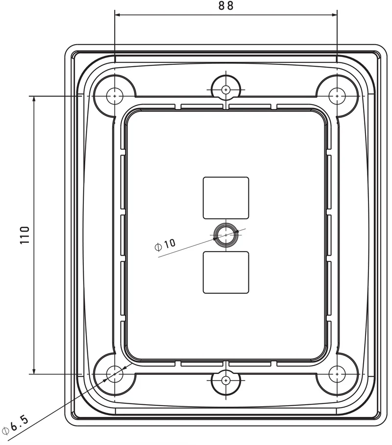 Telai di montaggio per lampade a blocco Fristom FT-323 e 324
