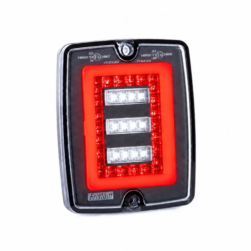 Faro Fristom FT-324 con luce posteriore, retromarcia e fendinebbia.