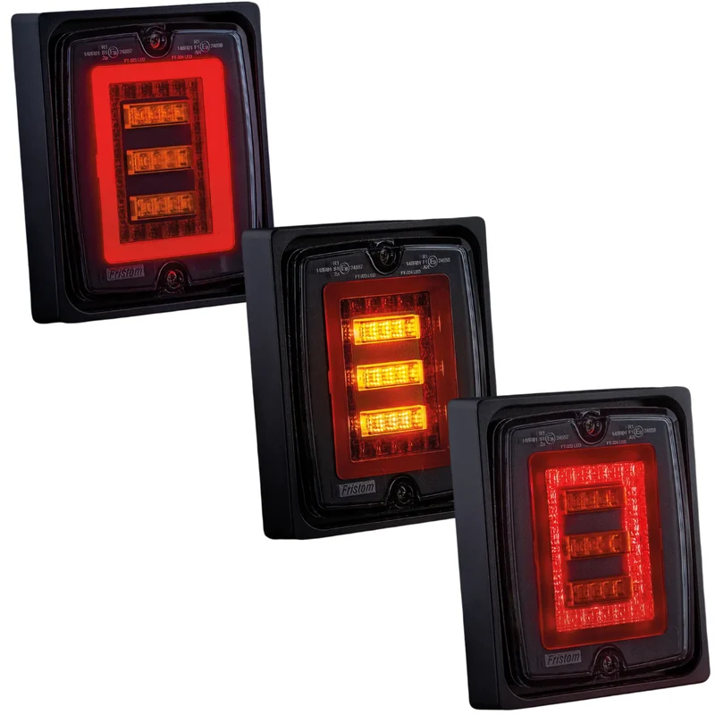 Faro Fristom FT-323 con stop, luce posteriore e indicatore di direzione