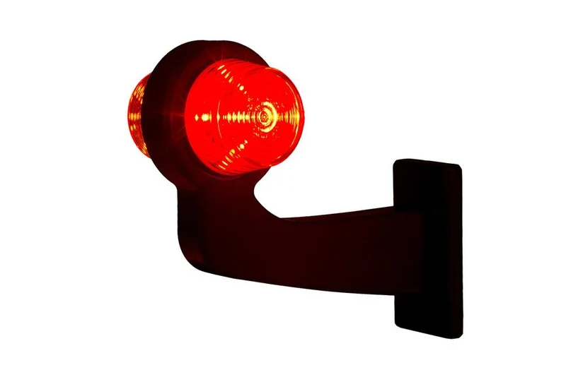 Luce di segnalazione a braccio lungo danese Old School / Ambra e rosso