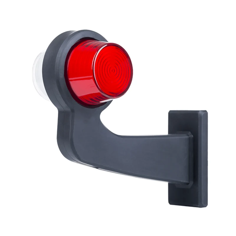 Luci di segnalazione a LED danesi vecchio stile / Lente al neon rossa e trasparente